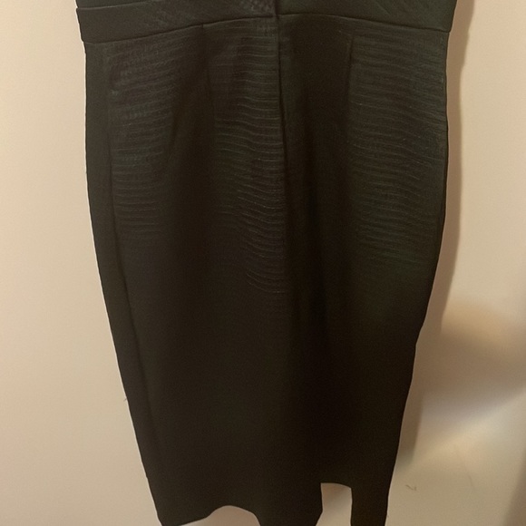 Jay Godfrey Black Mini Jacquard Pencil Skirt Ruffle Sleeveless Dress - Picture 7 of 8